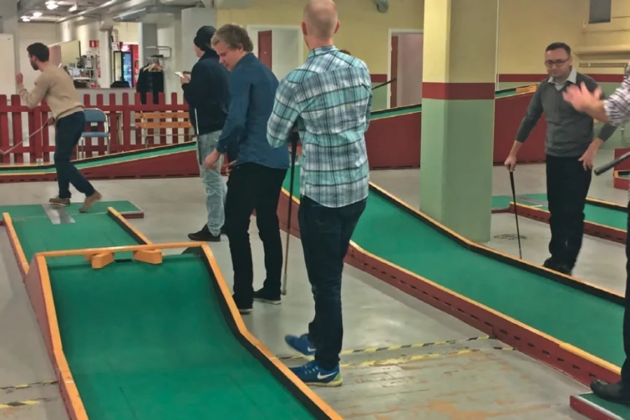 Minigolfhallen på Rosenlund
