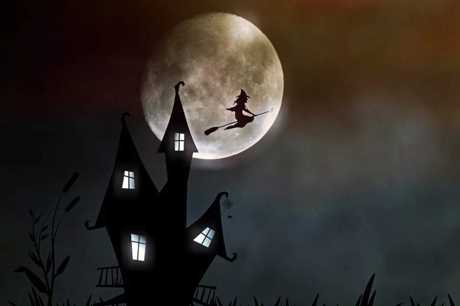 Macken i Halloweenkostym