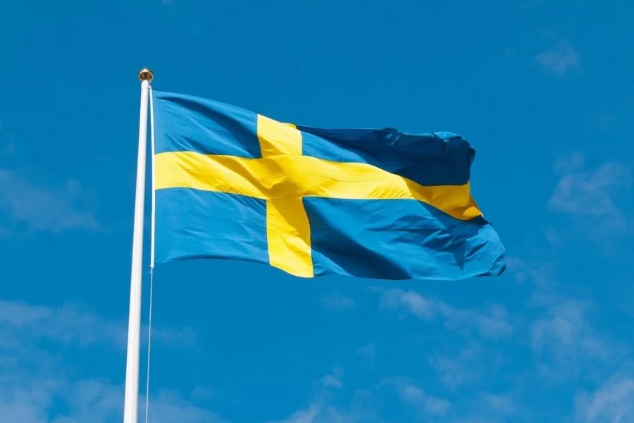 Fira nationaldagen på Spikön i Trollhättan.