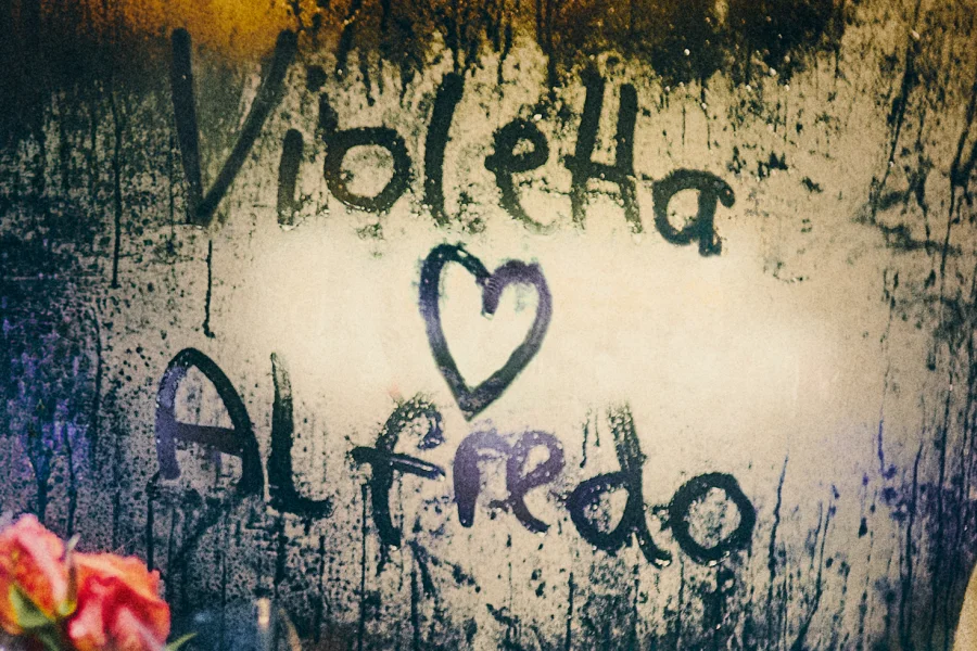 Violetta tar bussen