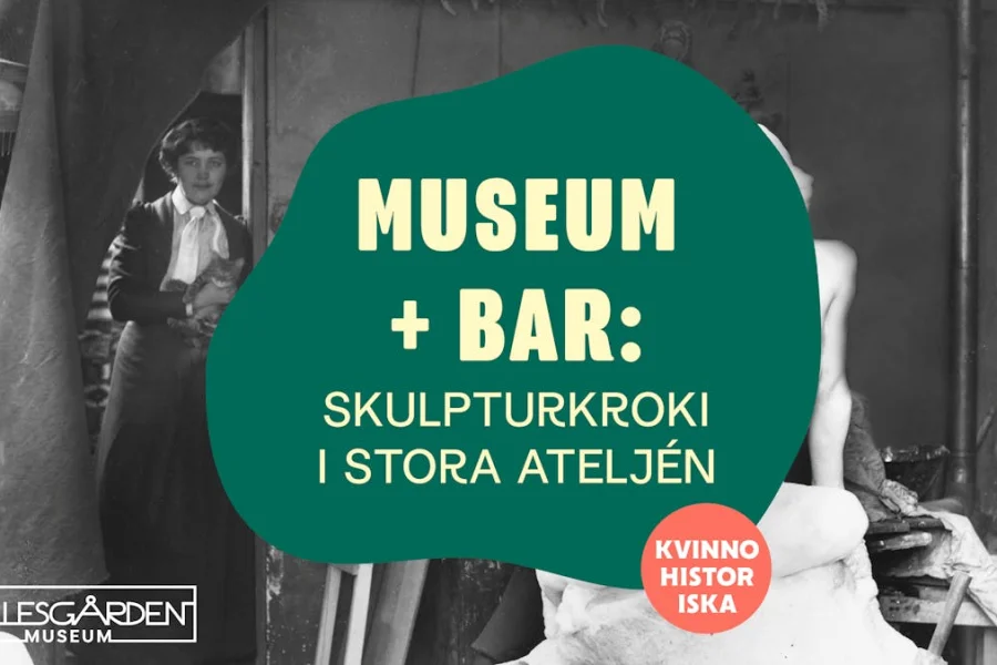 Museum + bar: Skulpturkroki i stora ateljén