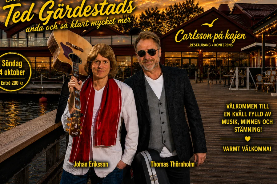 En musikalisk kväll i Ted Gärdestads anda