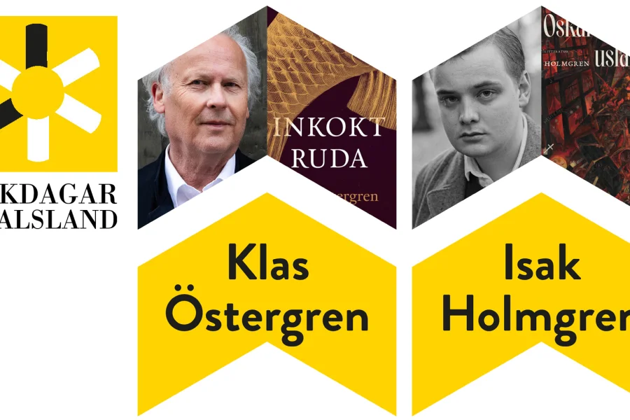 Författarkväll med Klas Östergren och Isak Holmgren