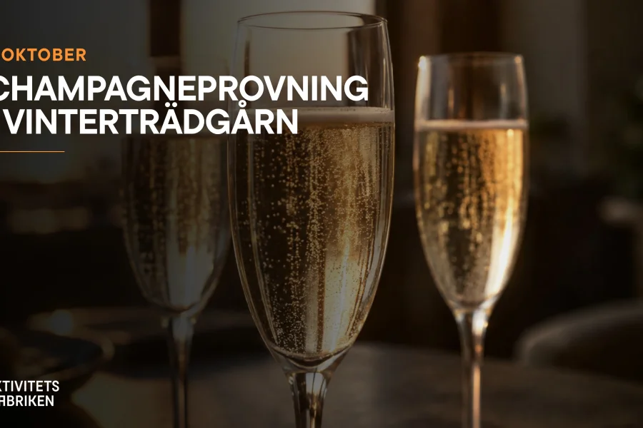 Champagneprovning i Vinterträdgården