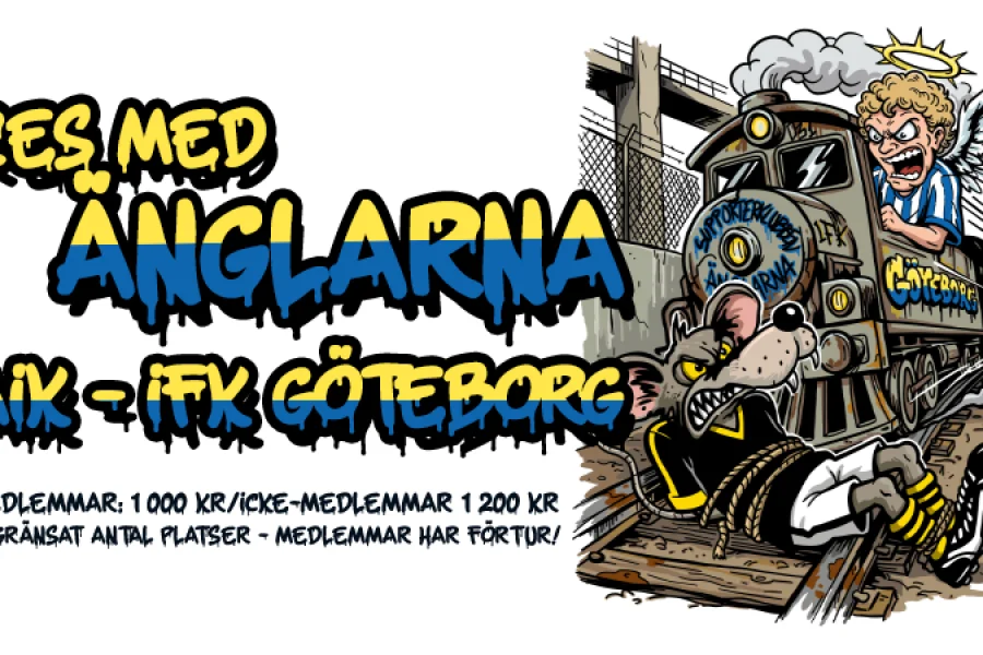 Tåg till AIK borta