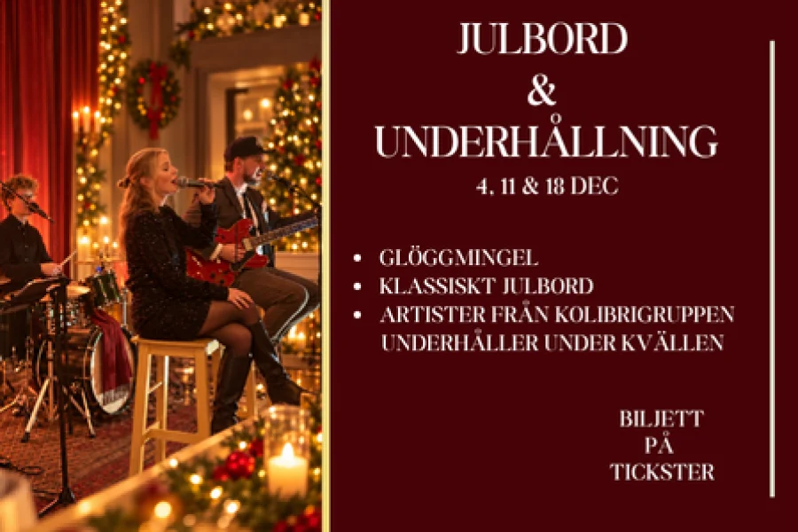 Julbord med underhållning