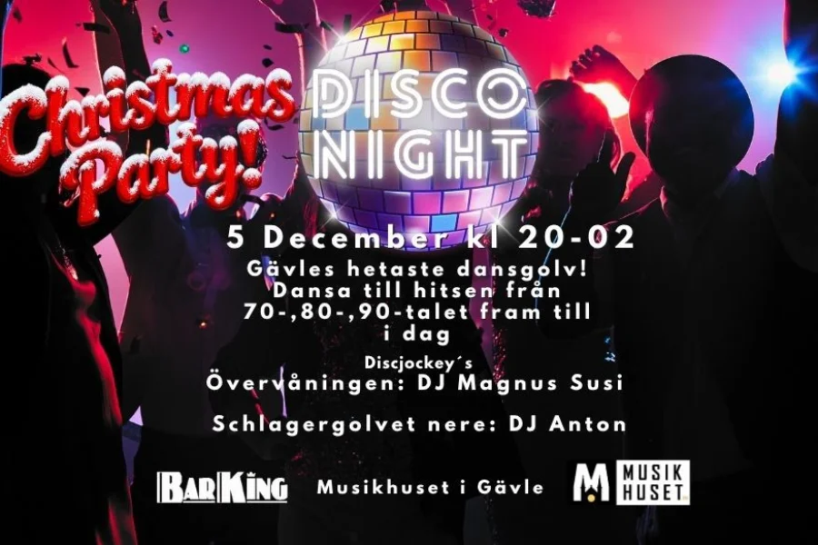 Disco Night Christmas Party