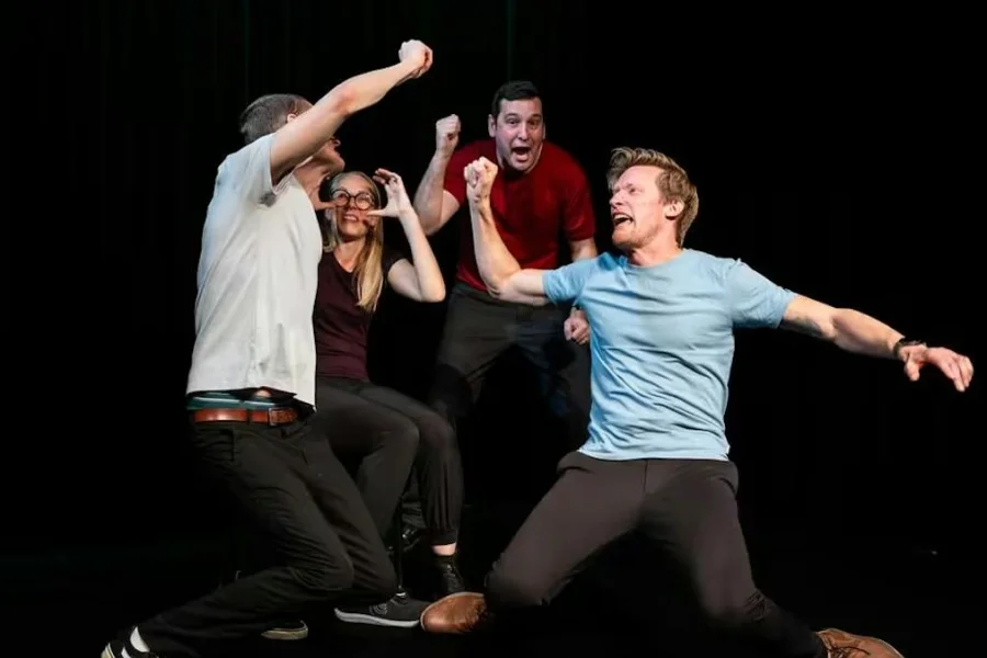Push Play Theatre improvises a play