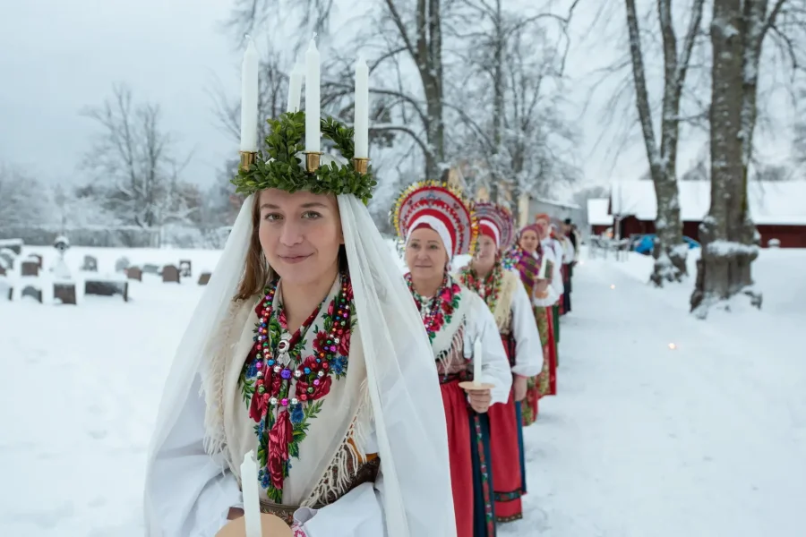 Luciakonsert med Dalarnas Lussibrud