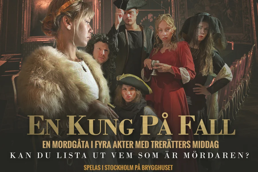 Mordgåta med trerätters middag – En kung på fall