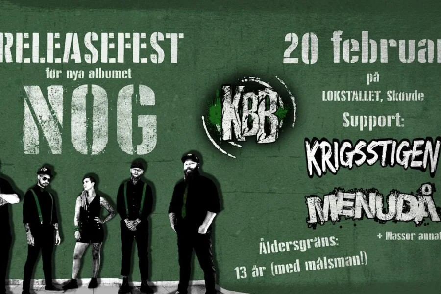 Kardborrebandet – releasefest + Krigsstigen + MENUDÅ