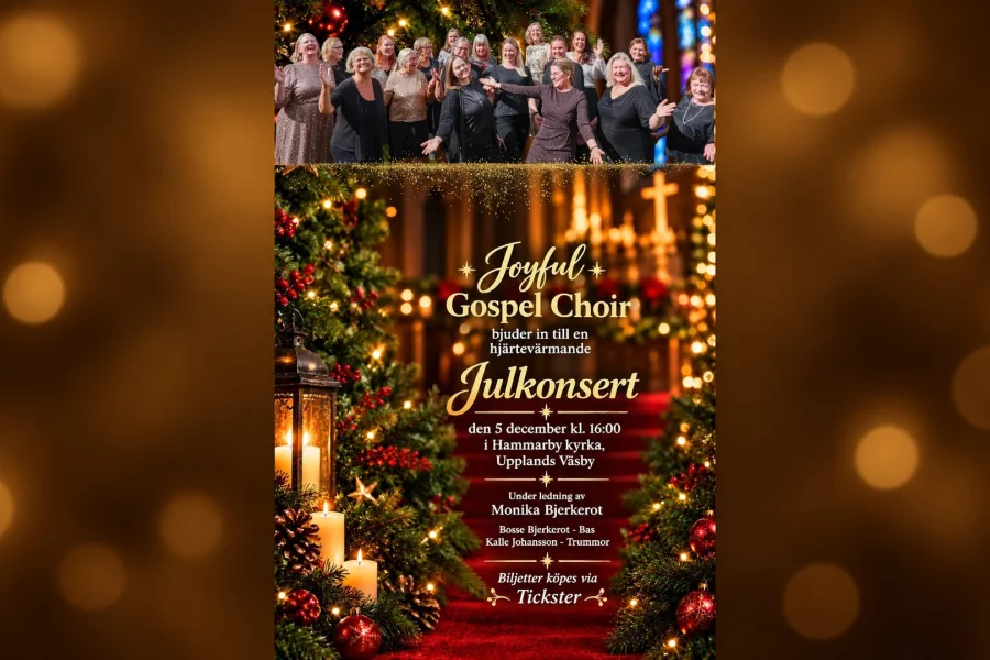 Julkonsert med Joyful Gospel Choir