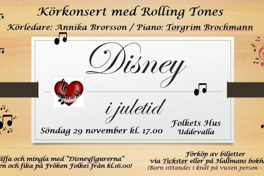 Körkonsert med Rolling Tones: Disney i juletid