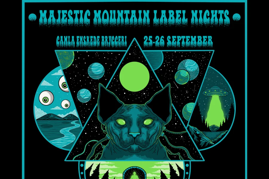 Majestic Mountain Label Nights