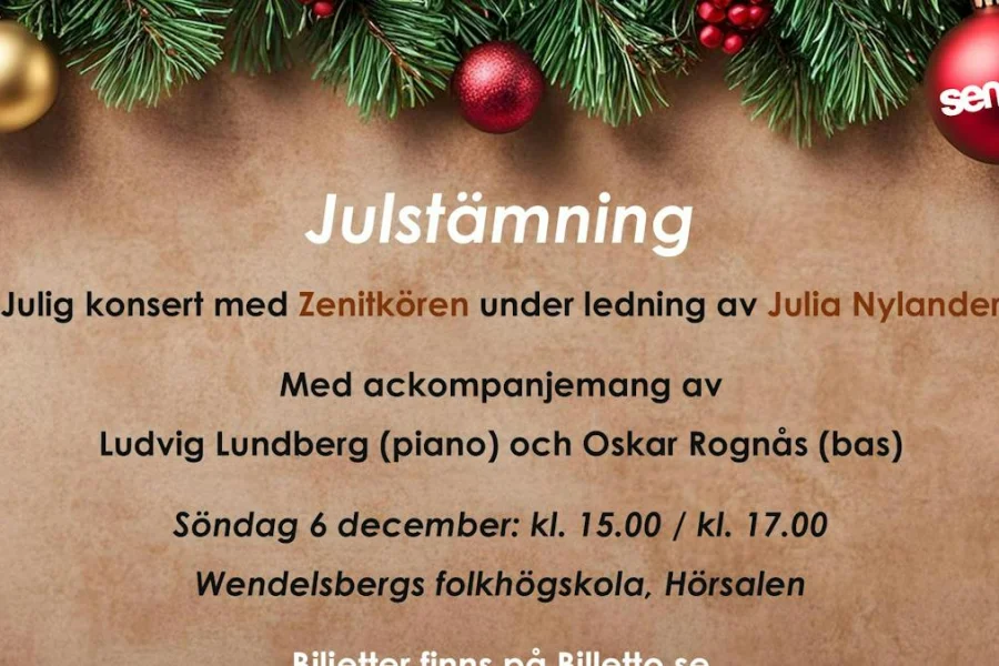 Julstämning med Zenitkören