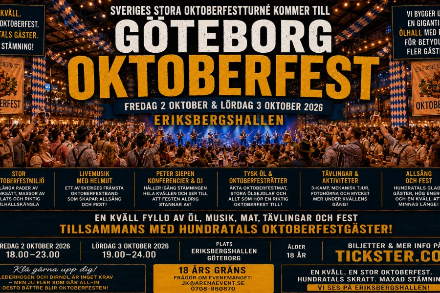 Göteborgs största Oktoberfest 2026