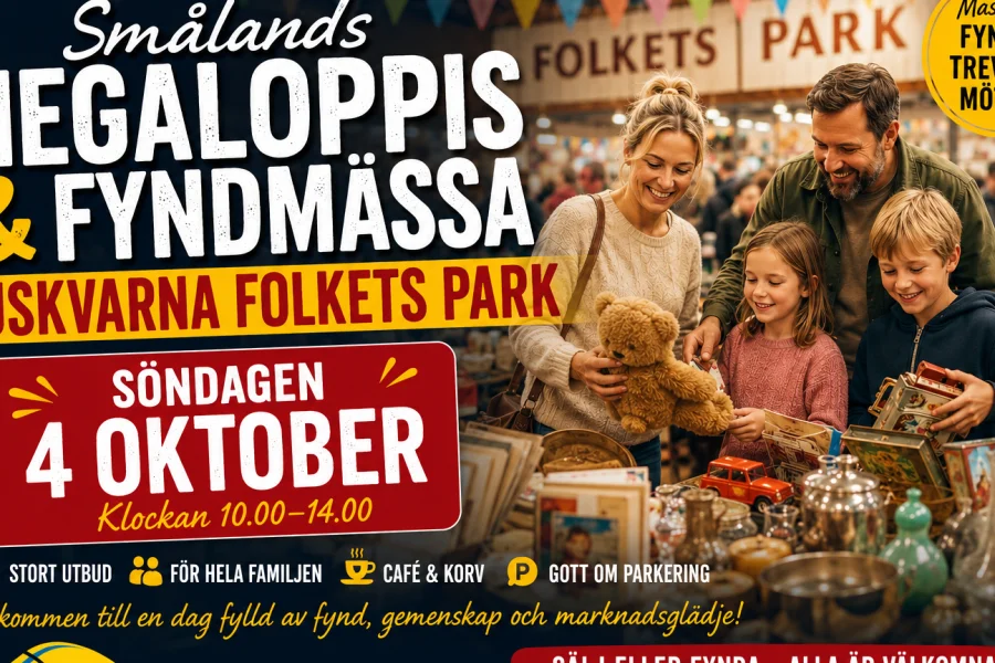 Smålands Megaloppis & Fyndmässa 2026