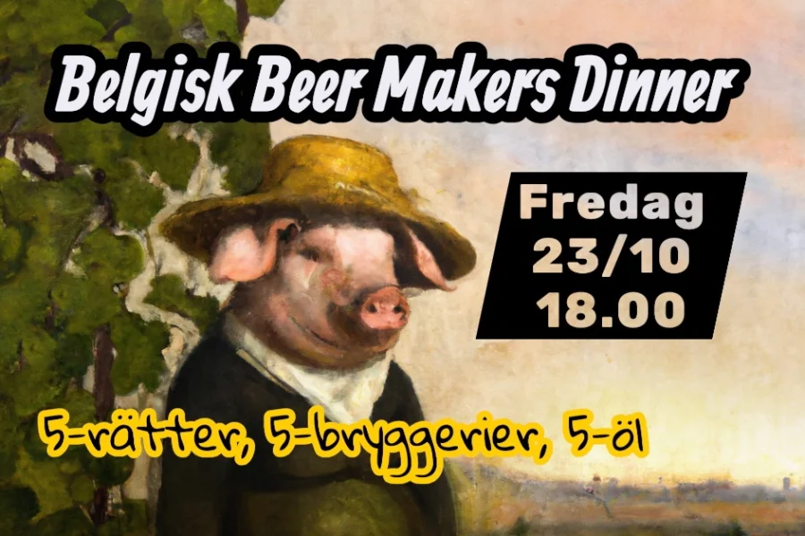 Belgisk Beer Makers Dinner