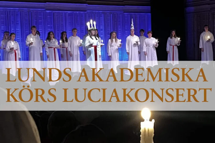 Lunds akademiska körs luciakonsert