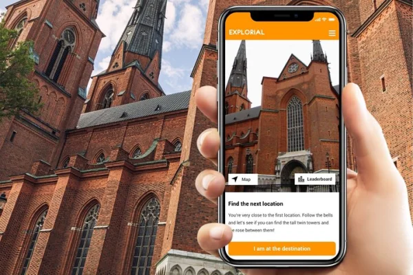 Uppsala självguidade stadsvandring & skattjakt