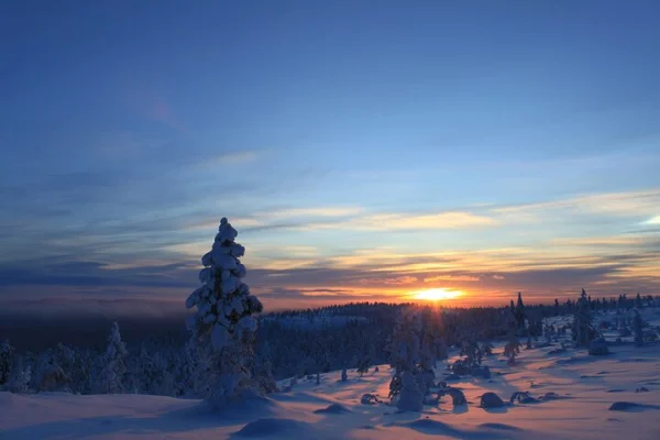 Snöskor uppför ett berg