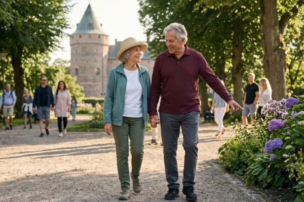 Privat romantisk vandringstur i Malmö Historiska Heritag