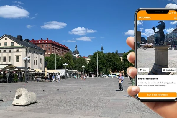 Södermalm självstyrd stadsvandringstur och skattjakt