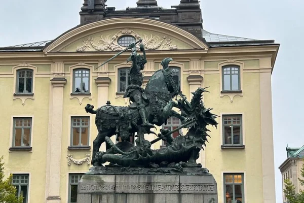 S:t George och draken Gamla Stan Sverige