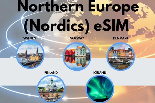 Nordeuropa (Norden) eSIM (Instant Delivery)