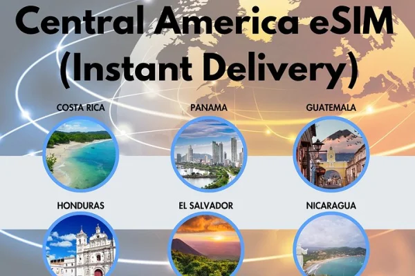 Centralamerika eSIM (omedelbar leverans)