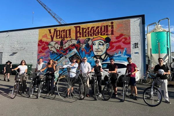 Guidad bryggeritur på cykel