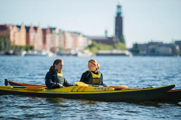 Stockholm City Självguidad Premiumkajakuthyrning
