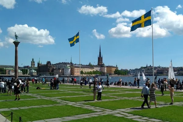 Utsikten från utsidan av stadshuset