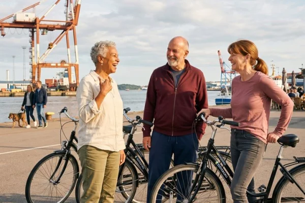Privat cykeltur i Göteborgs konst, hamn och Gamla Stan