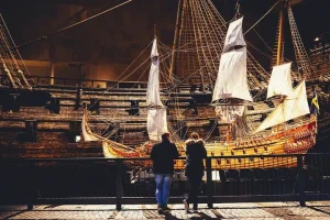 Inträdskvitton till Vasamuseet i Stockholm med engelsk ljudguide