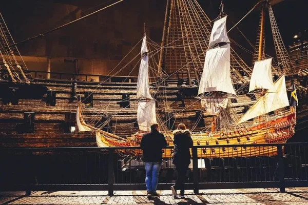 Inträdskvitton till Vasamuseet i Stockholm med engelsk ljudguide