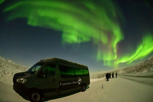 Abisko: Aurora-jakt med skåpbil i små grupper
