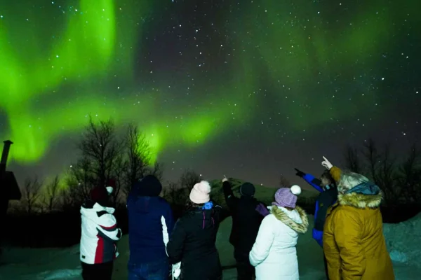 Från Kiruna: Norrskenstur i Abiskos nationalpark