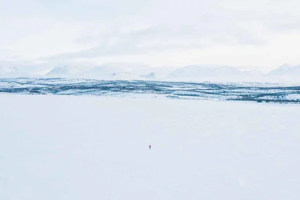 Abisko: Isfisketur på Torneträsk