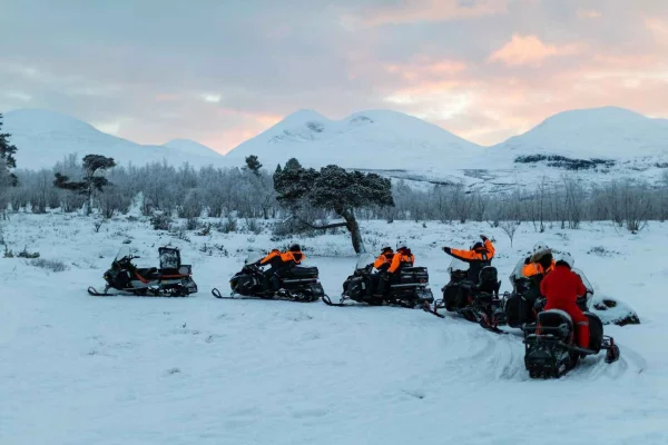 Snöskoteräventyr Abisko (Delat)