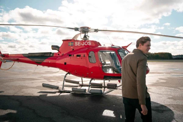 Helikoptertur över Stockholm stad