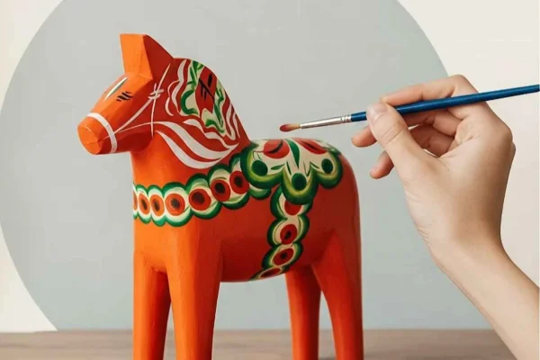 Stockholm: Målarworkshop med dalahästar
