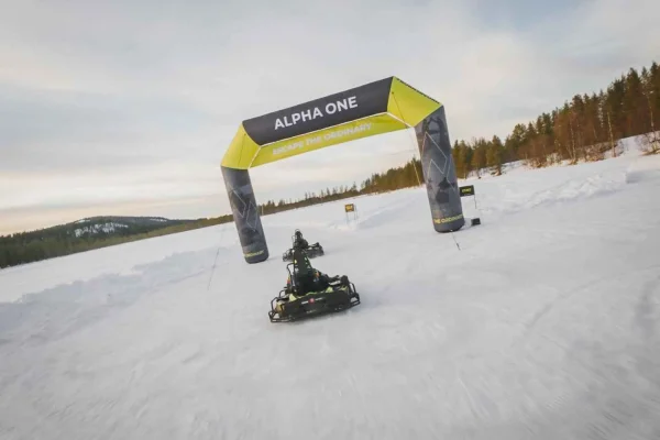 Arvidsjaur: 1 timme – iskarting arktisk driftupplevelse