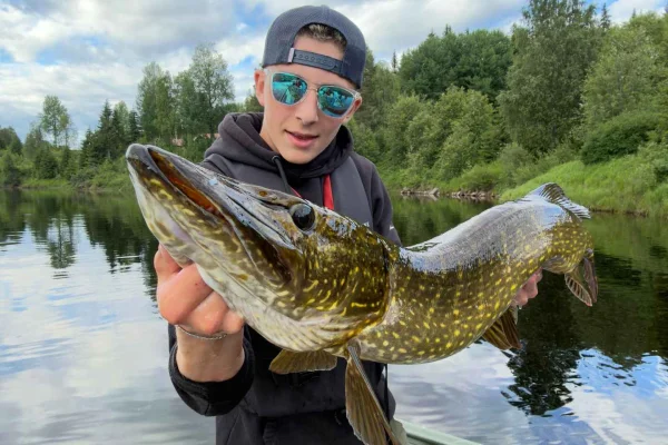 Sälen: Guidad fisketur för gädda och abborre med kaffe