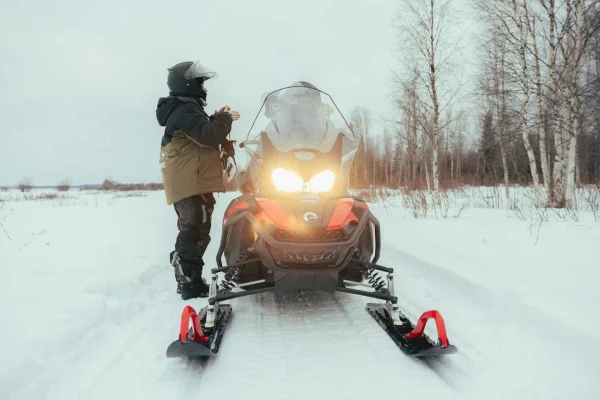 Överkalix - Lappland: Snöskotersafari med lunch och fika