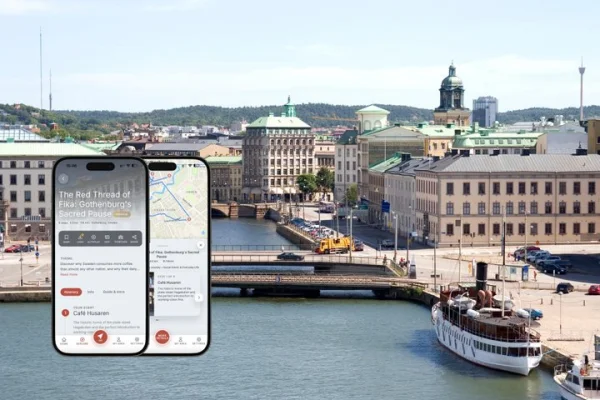 Podcast Tour Den röda tråden av fikans heliga paus i Göteborg