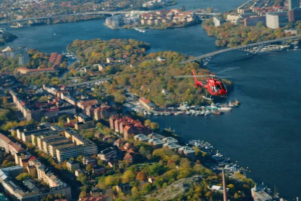 privat helikoptertur stockholm