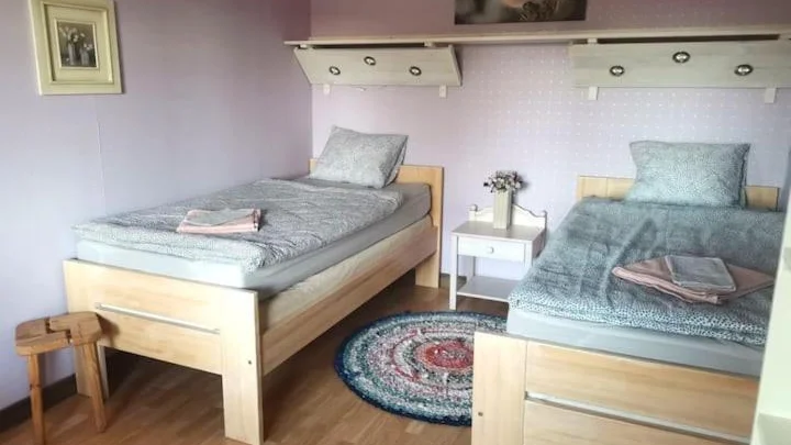 Humlehjarta Zwei Betten Zimmer