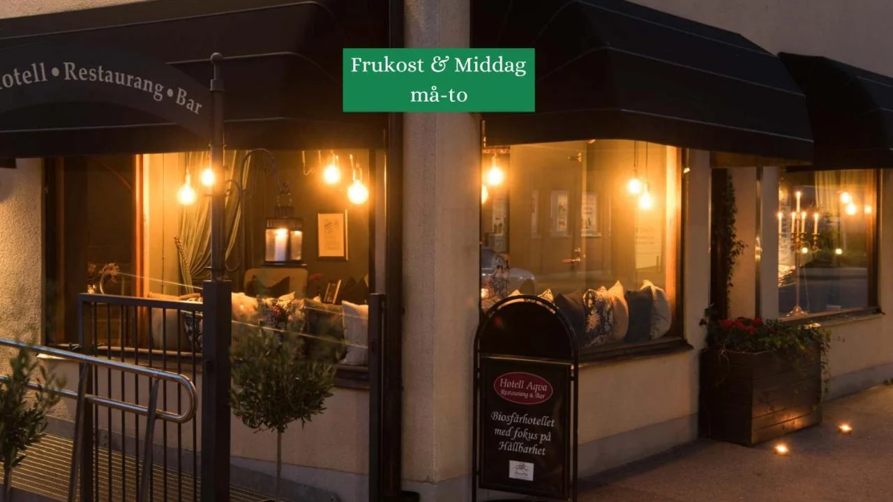 Hotell Aqva Restaurang & Bar Ett Biosfärhotell med fokus på hållbarhet